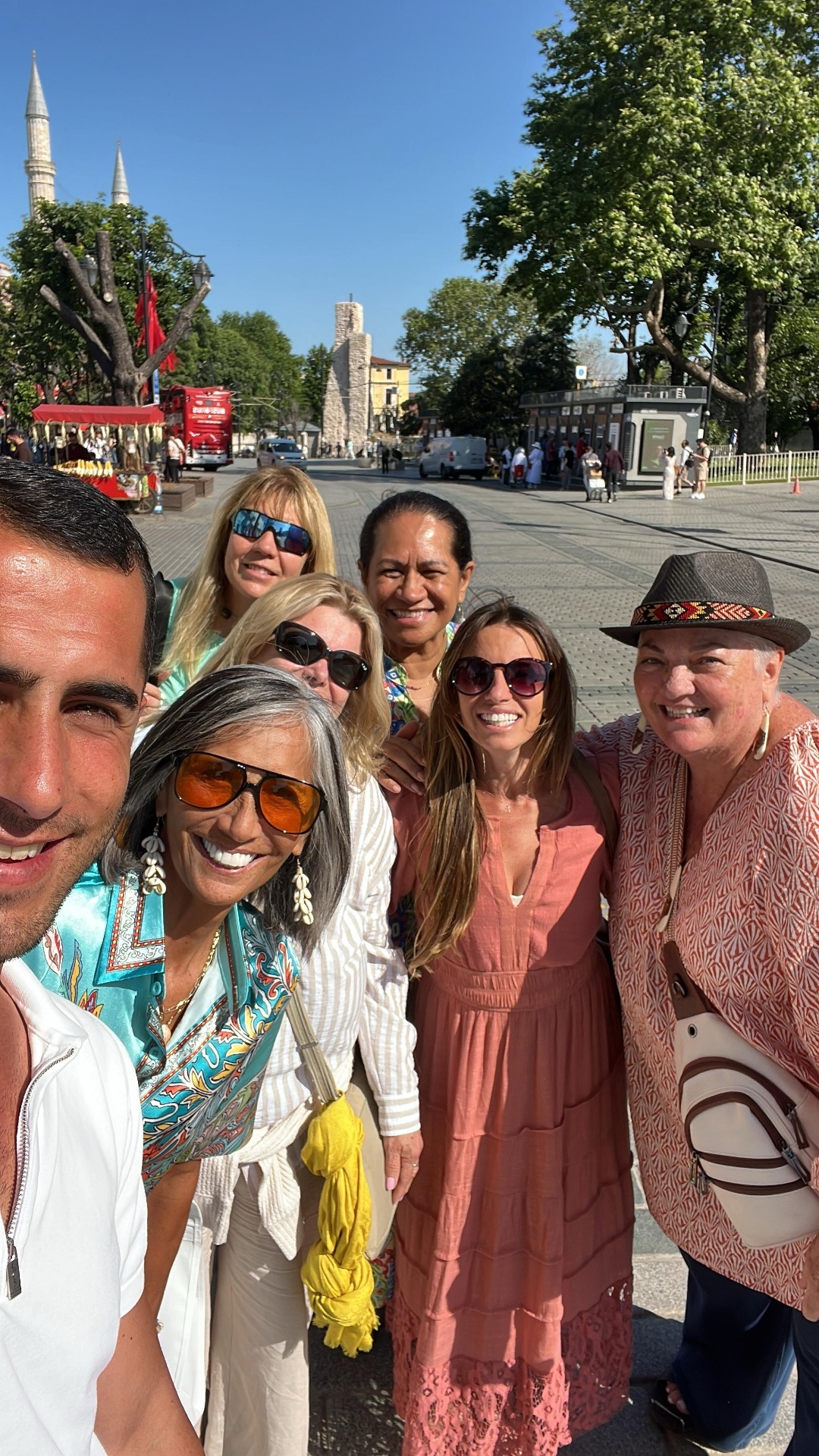 Group tour in Sultanahmet Square