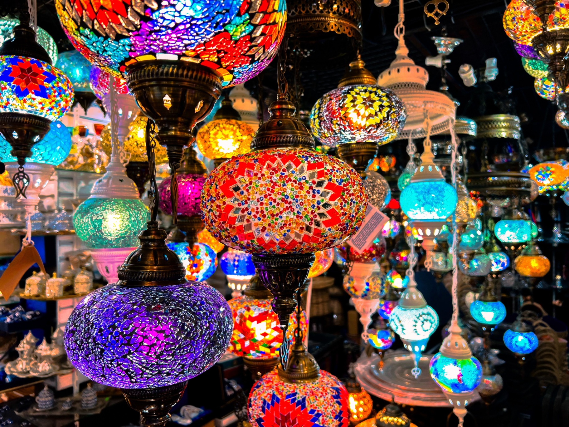 Mosaic lamps