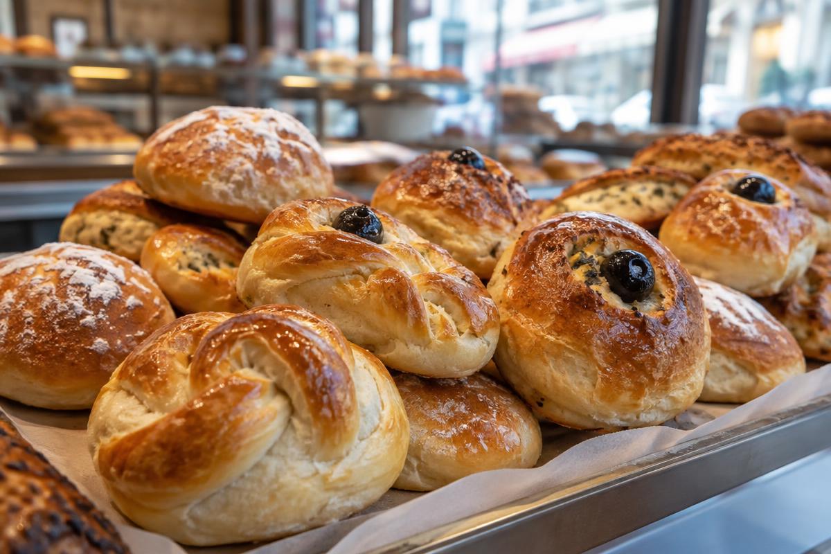 Poğaça: a soft roll, usually stuffed with cheese or olive